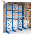 Single sided warehouse storage steel long arm cantilever shelving